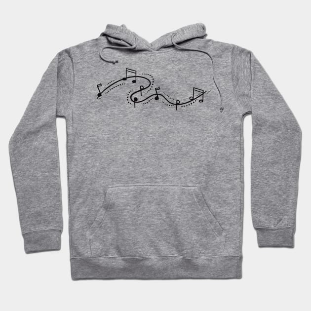 Melody musical notes Hoodie by Xatutik-Art